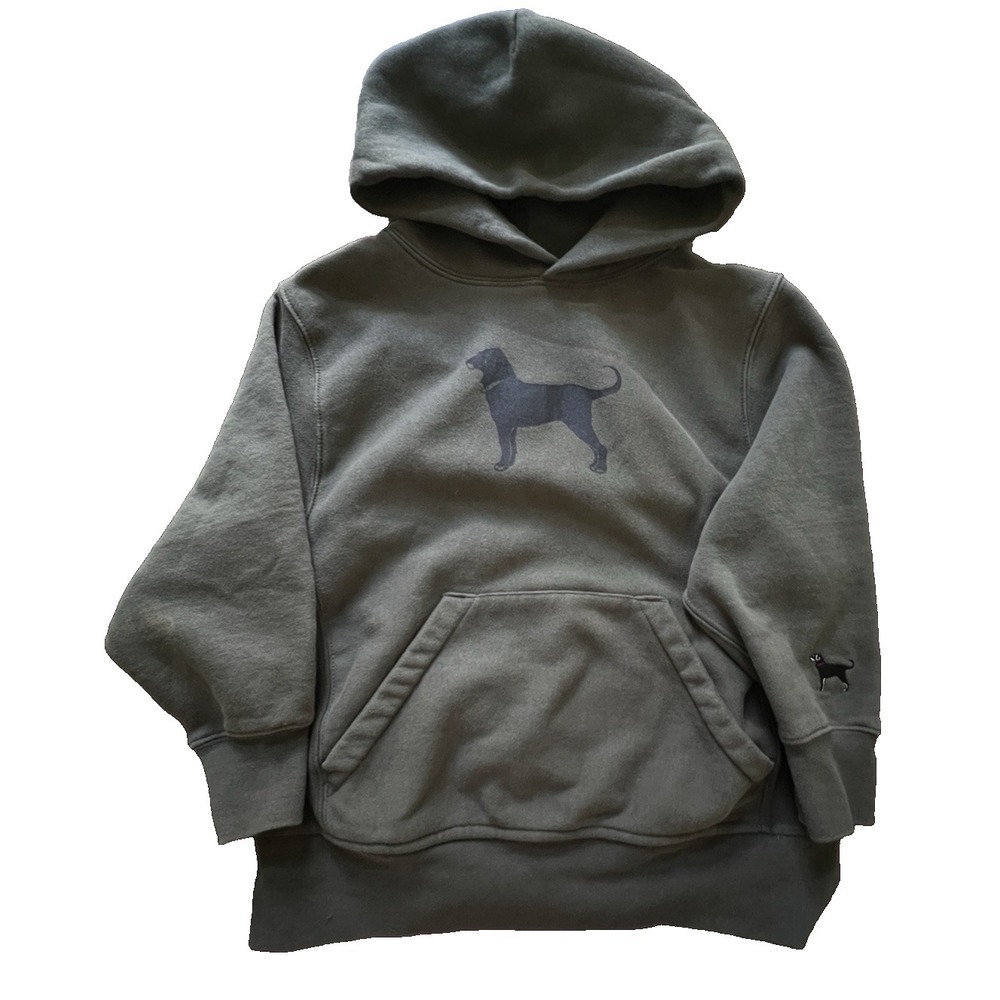 The Black Dog Hoodie Heavyweight Pockets Green Pullover Cape Cod Sweatshirt SZ M